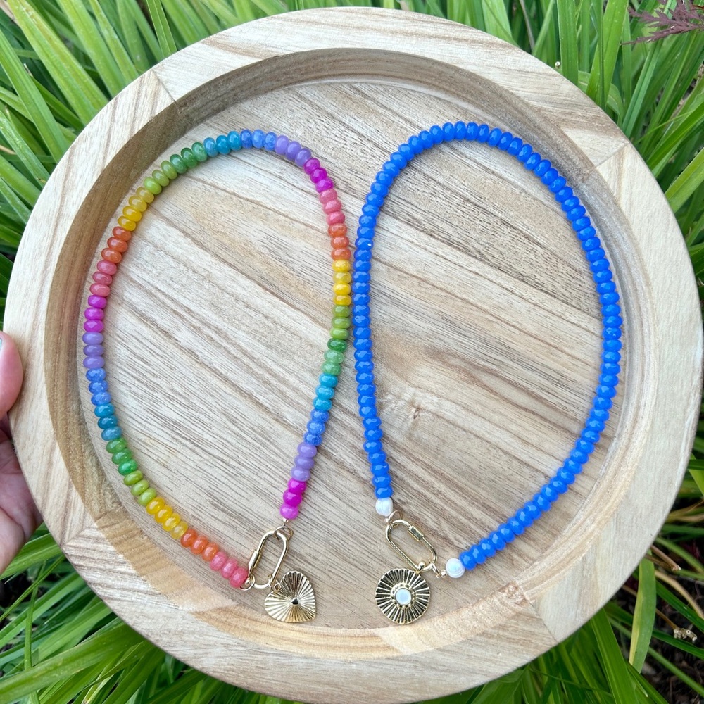 Handmade custom gemstone necklaces